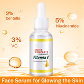 5% Niacinamide & 3% Vitamin C Facial Serum, Hydrating Centella Asiatica Serum, Anti Wrinkle Face Serum for Glowing Skin, Multifunctional Nicotinamide Serums for Skin Care, Anti-Aging Serum for Women